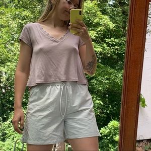 Free People V Easy Tee Intimately v neck Ribbed